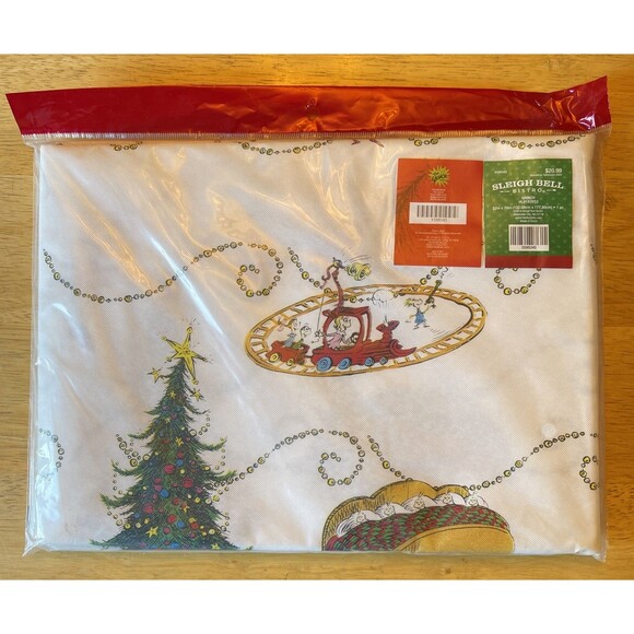 Dr. Seuss Other - The Grinch Christmas Vinyl Tablecloth Nice & Thick 70” x 52” NEW!